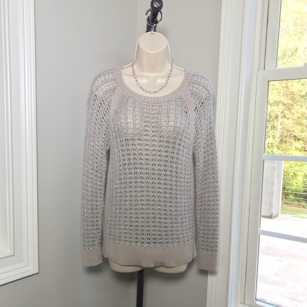 Ann Taylor Loft Long Sleeve Black Sweater Blouse ~ Women’s Small  WORN ONCE